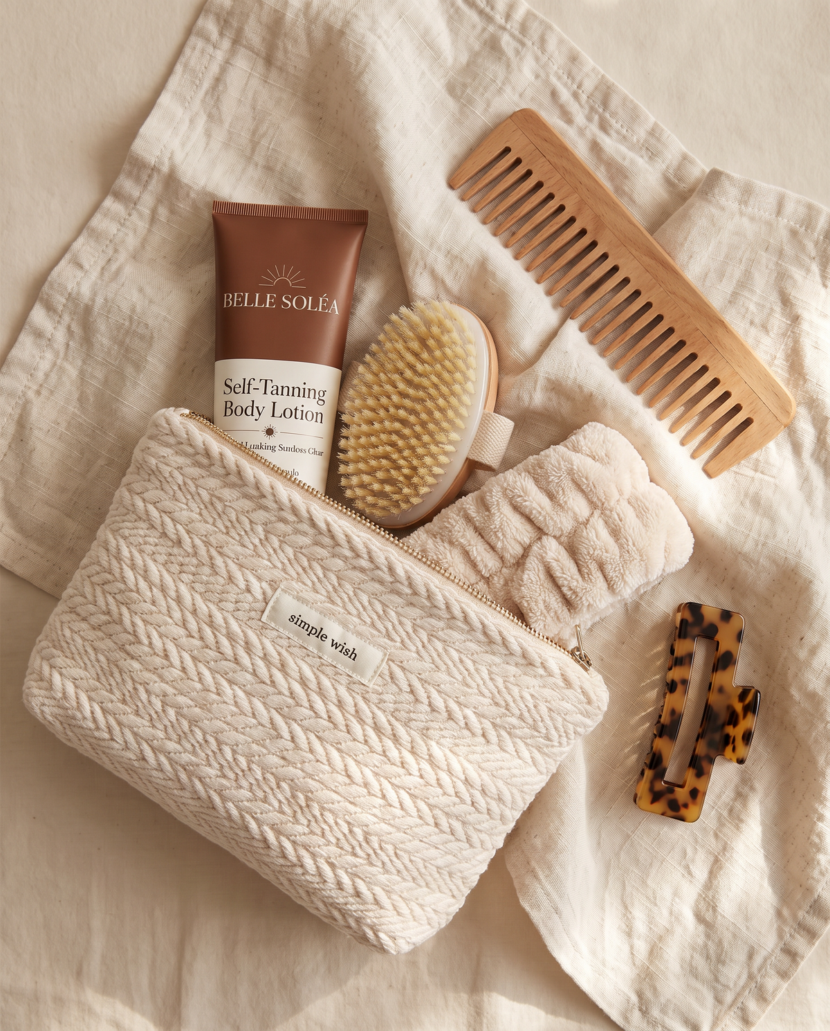 Cotton Beauty Pouch